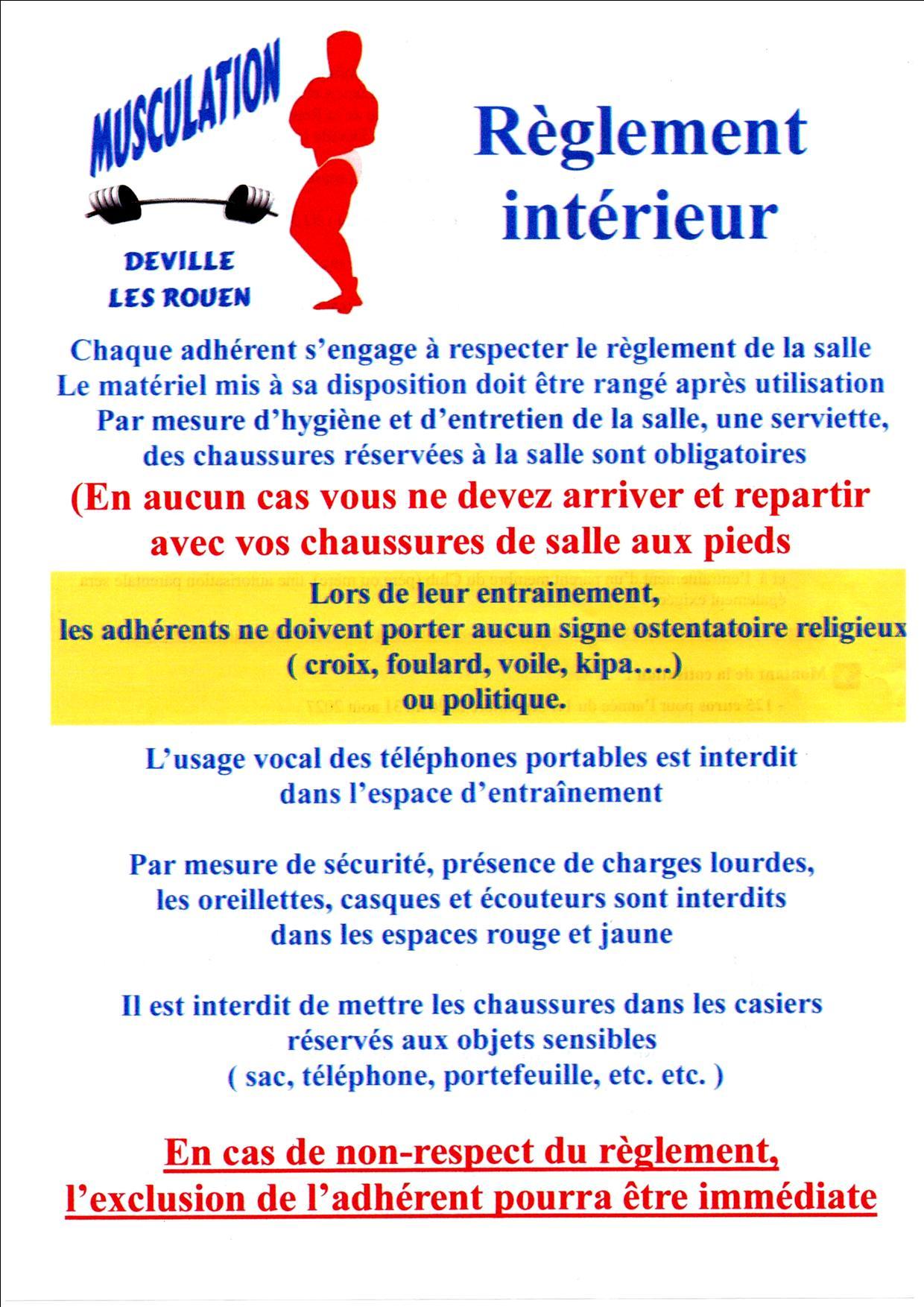 Reglement interieur 1